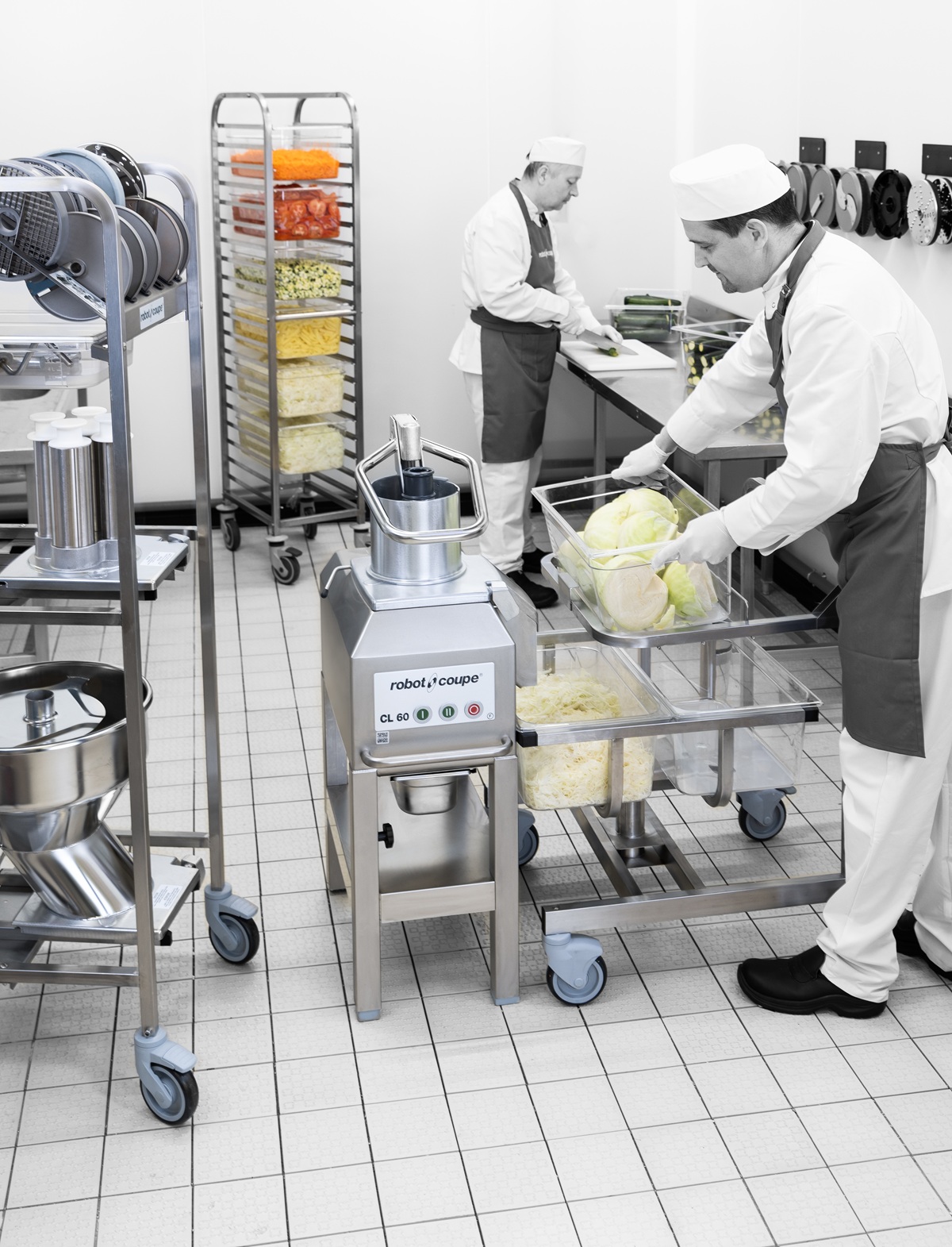 Preparation culinaire en cuisine professionnelle